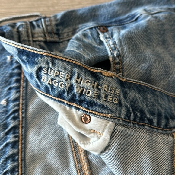 🍁AEO high rise baggy jeans - Picture 7 of 11
